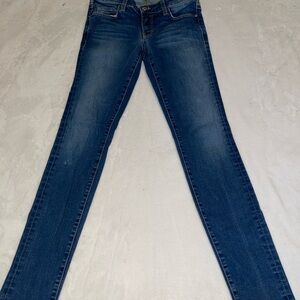 Pilcro and the Letterpress (Anthropology) Dark Blue Skinny Jeans N•27